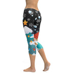 Snowy Christmas Capris