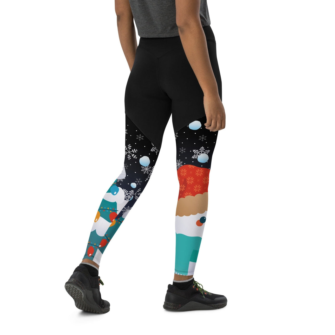 Snowy Christmas Compression Leggings