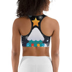 Snowy Christmas Sports Bra