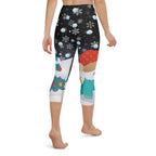 Snowy Christmas Yoga Capris