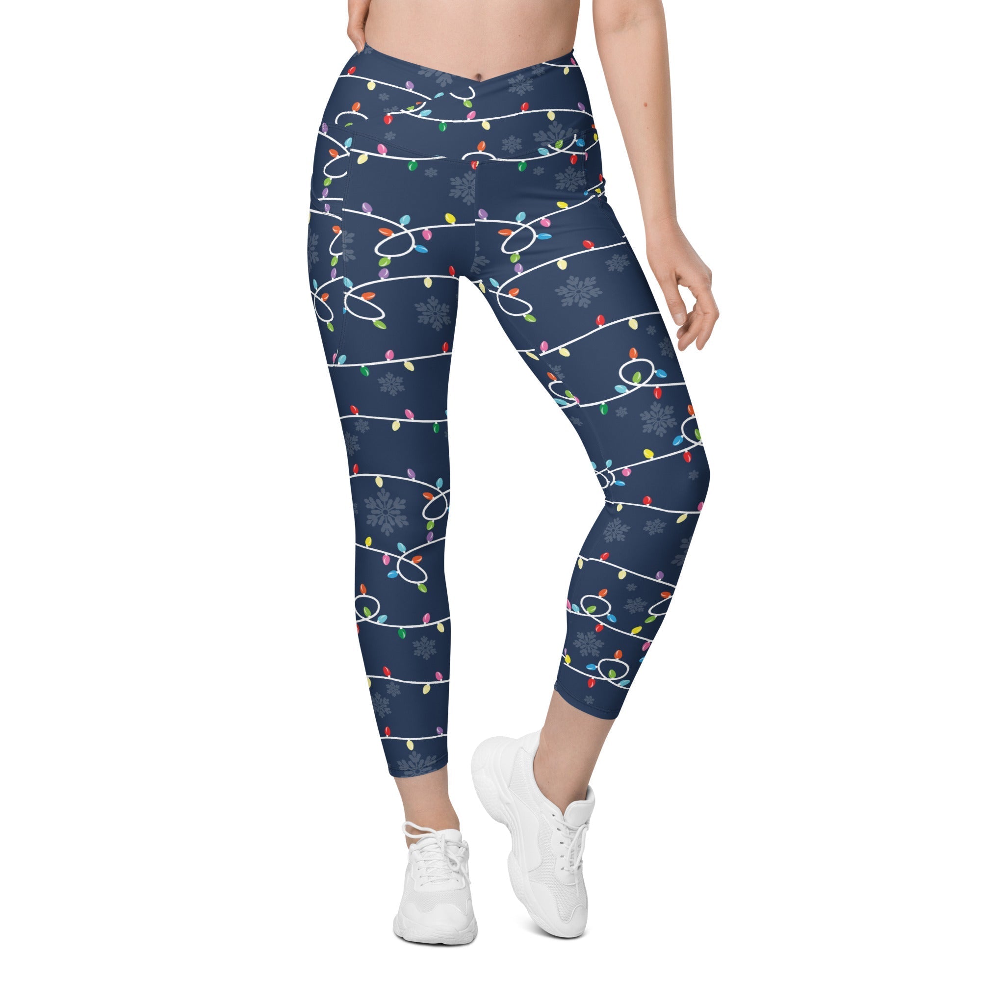 Queenish Mentality” Crossover leggings with pockets - TJM Collection