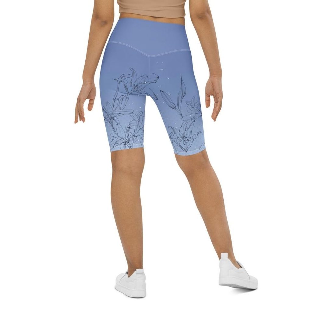 Soft Lilies Biker Shorts