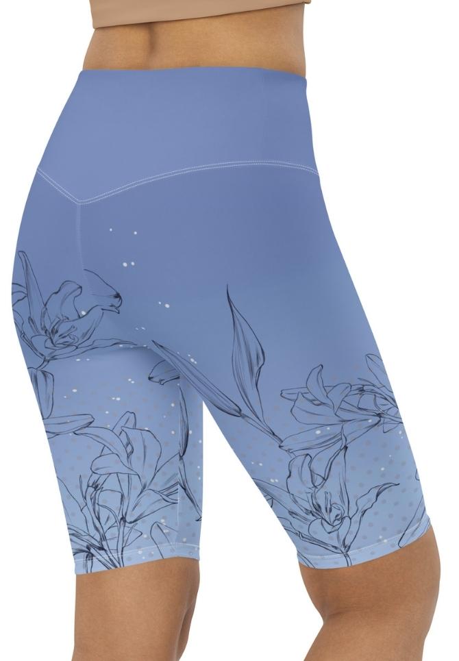 Soft Lilies Biker Shorts