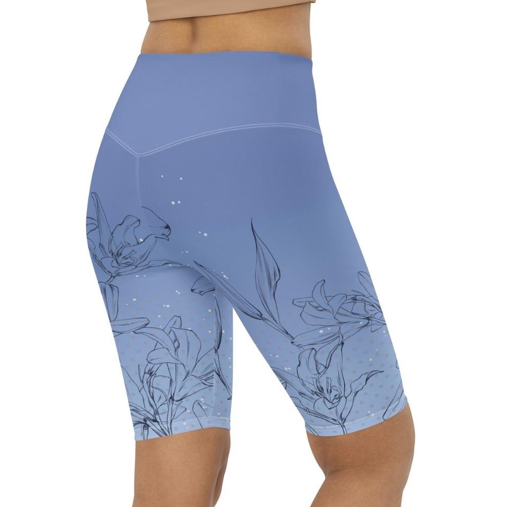 Soft Lilies Biker Shorts