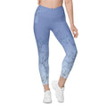 Soft Lilies Crossover Leggings With Pockets