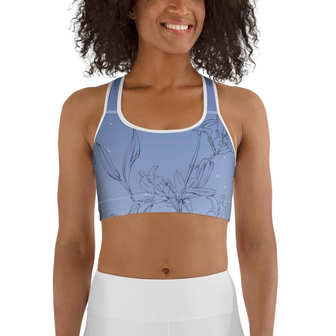 Soft Lilies Sports Bra