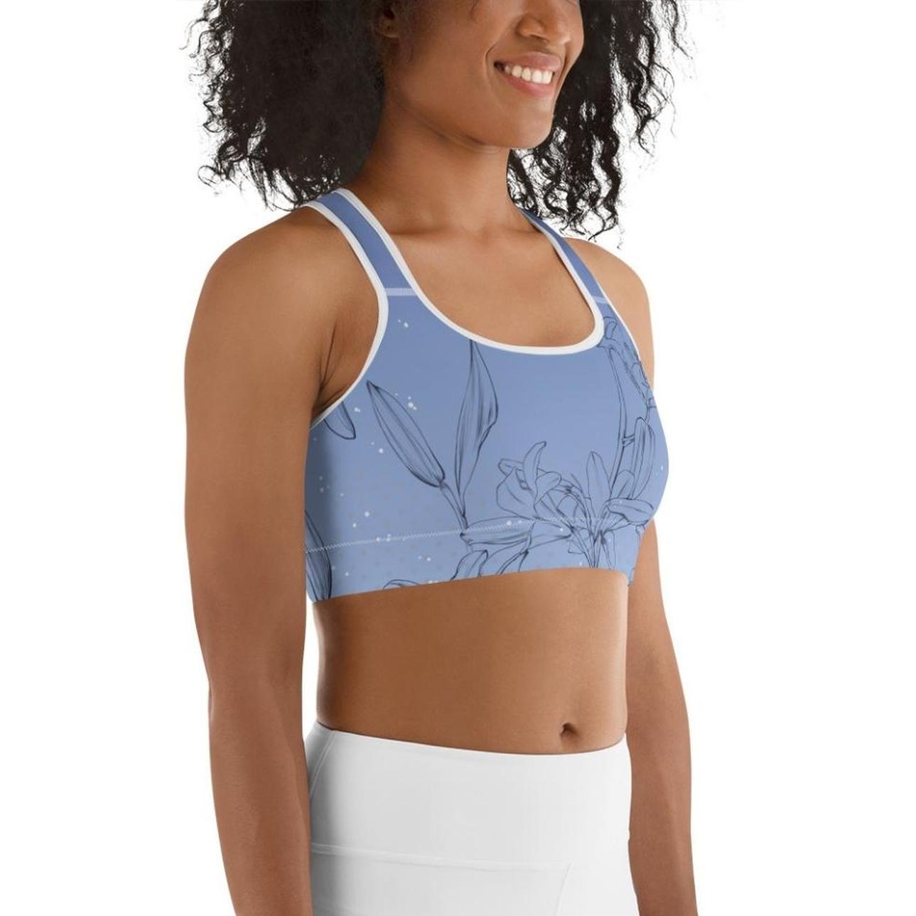 Soft Lilies Sports Bra