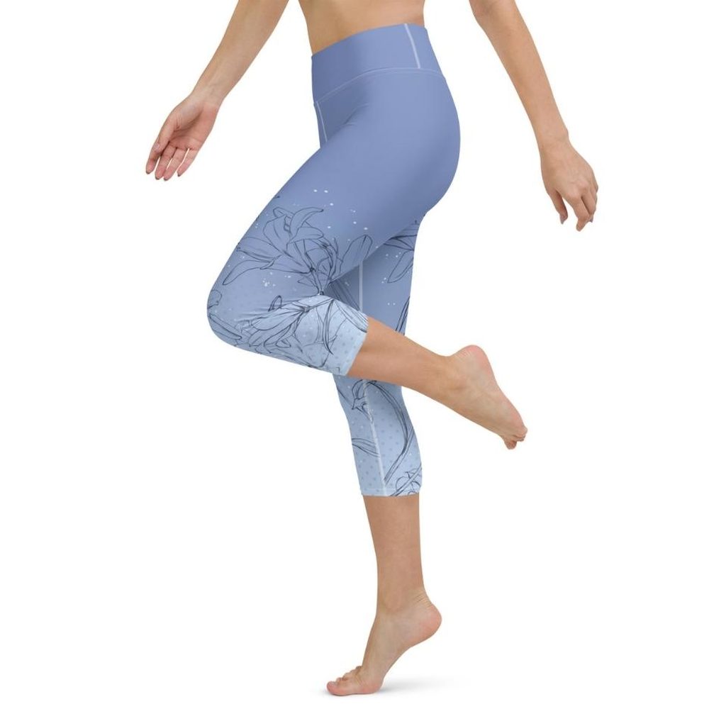Soft Lilies Yoga Capris