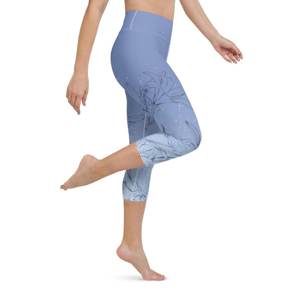 Soft Lilies Yoga Capris