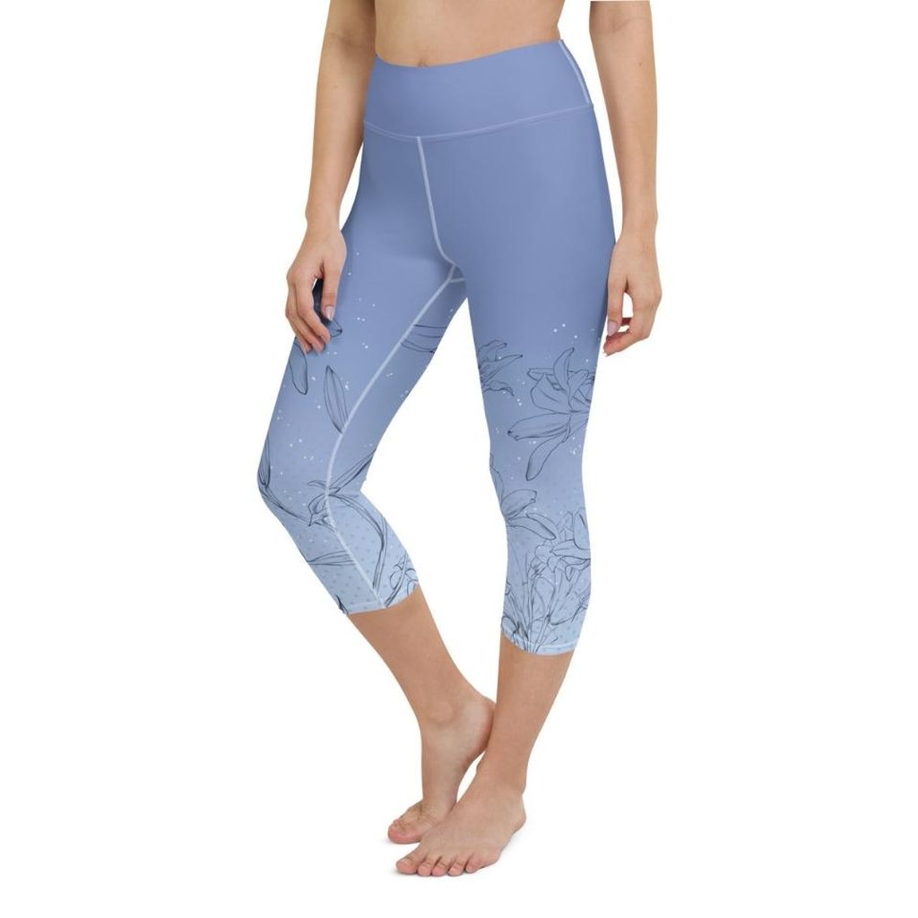 Soft Lilies Yoga Capris