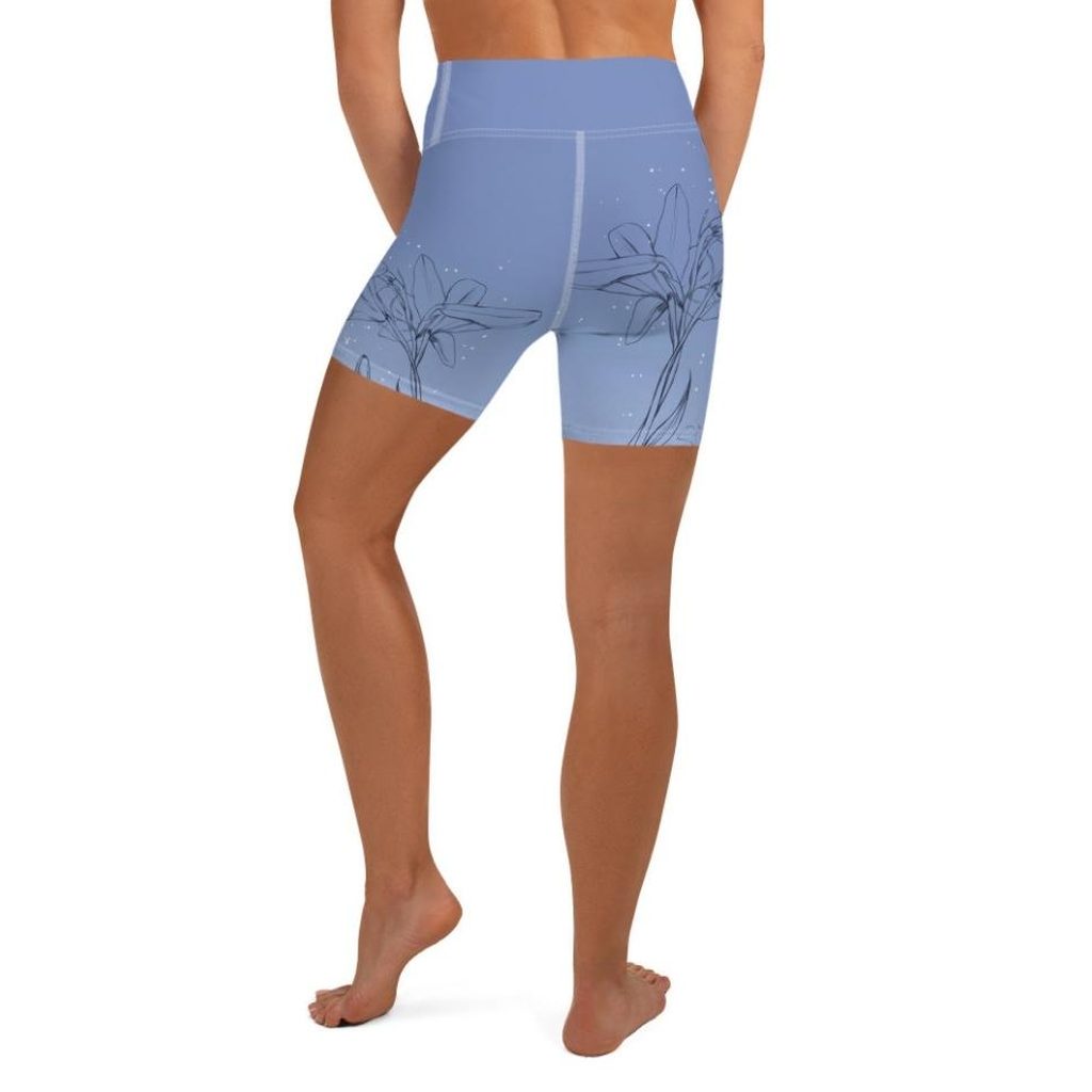 Soft Lilies Yoga Shorts
