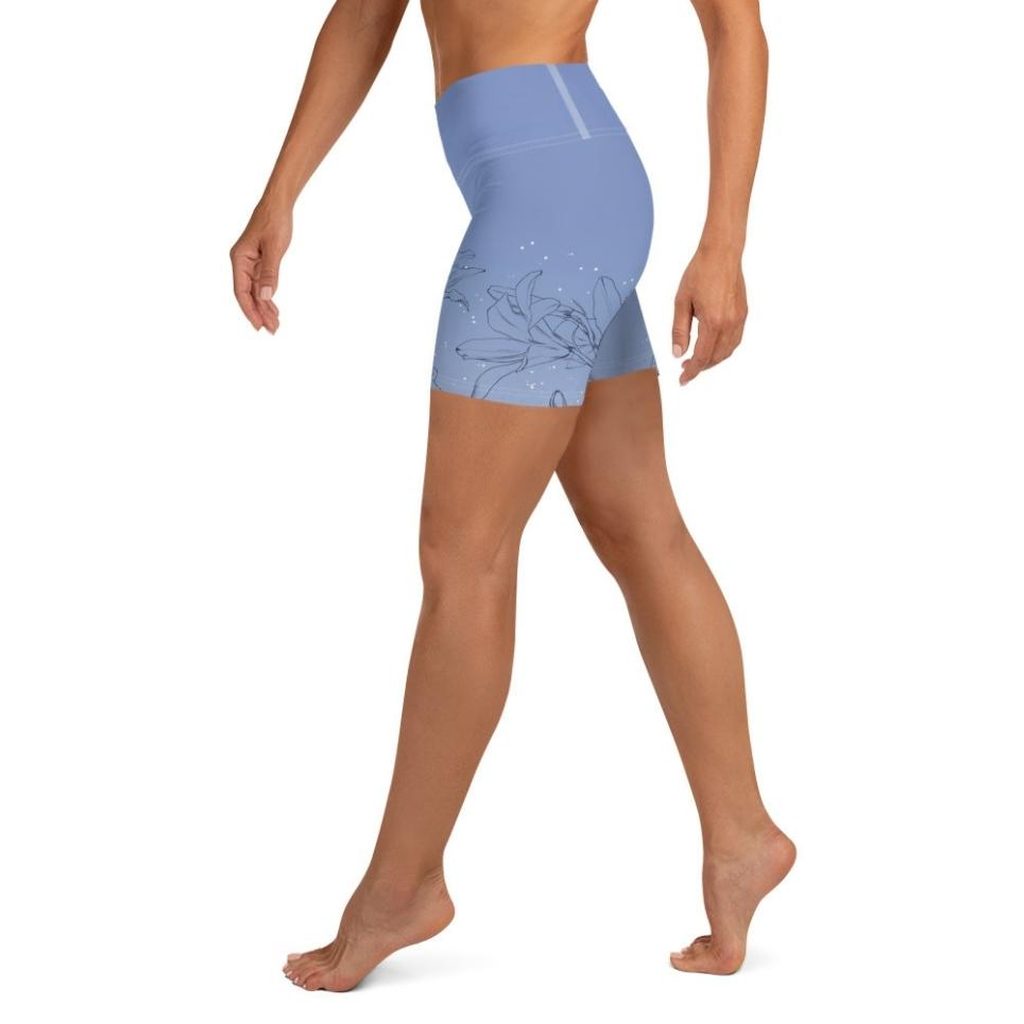 Soft Lilies Yoga Shorts