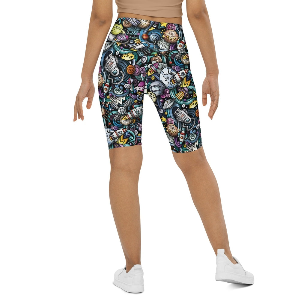 Space Travel Biker Shorts