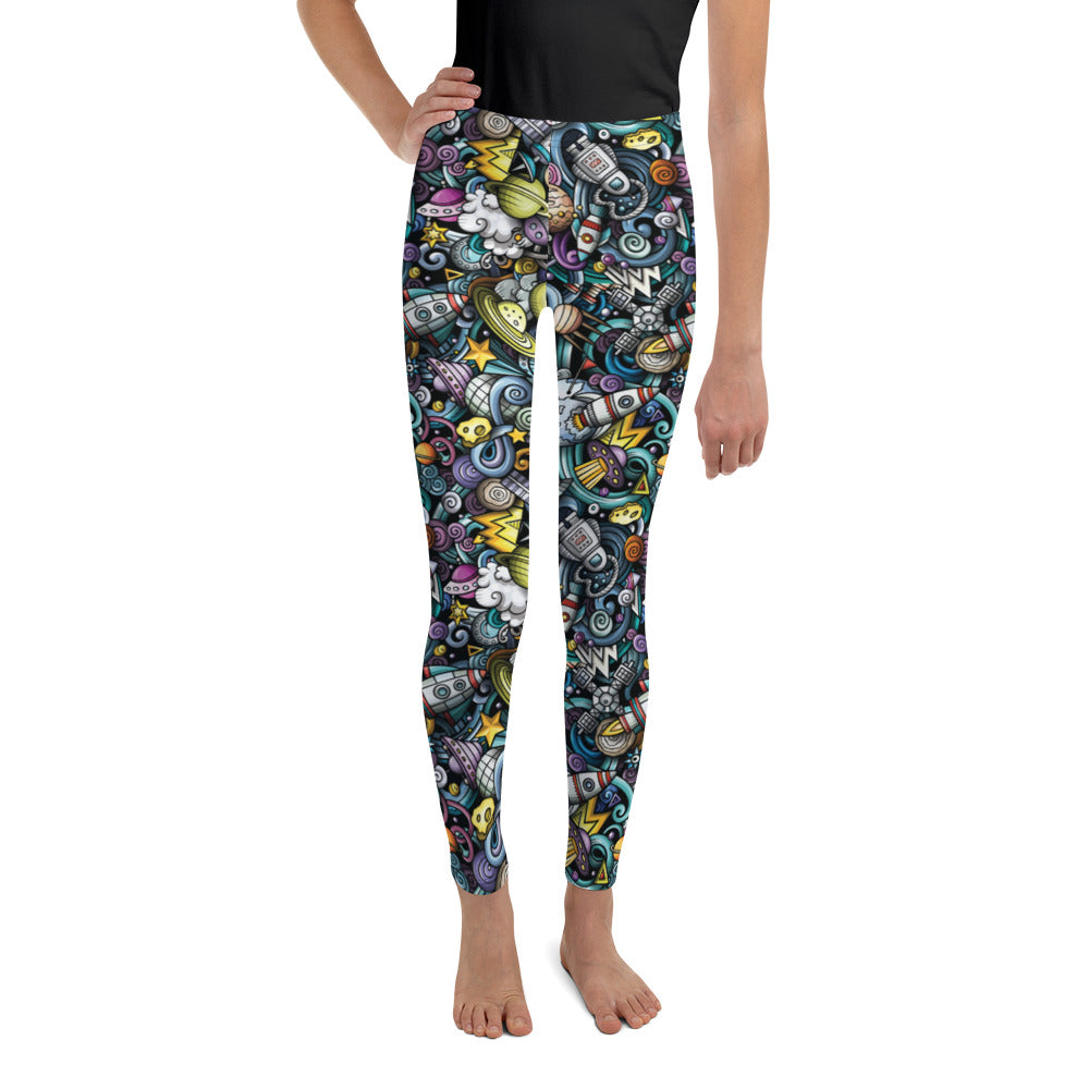 Space Travel Youth Leggings