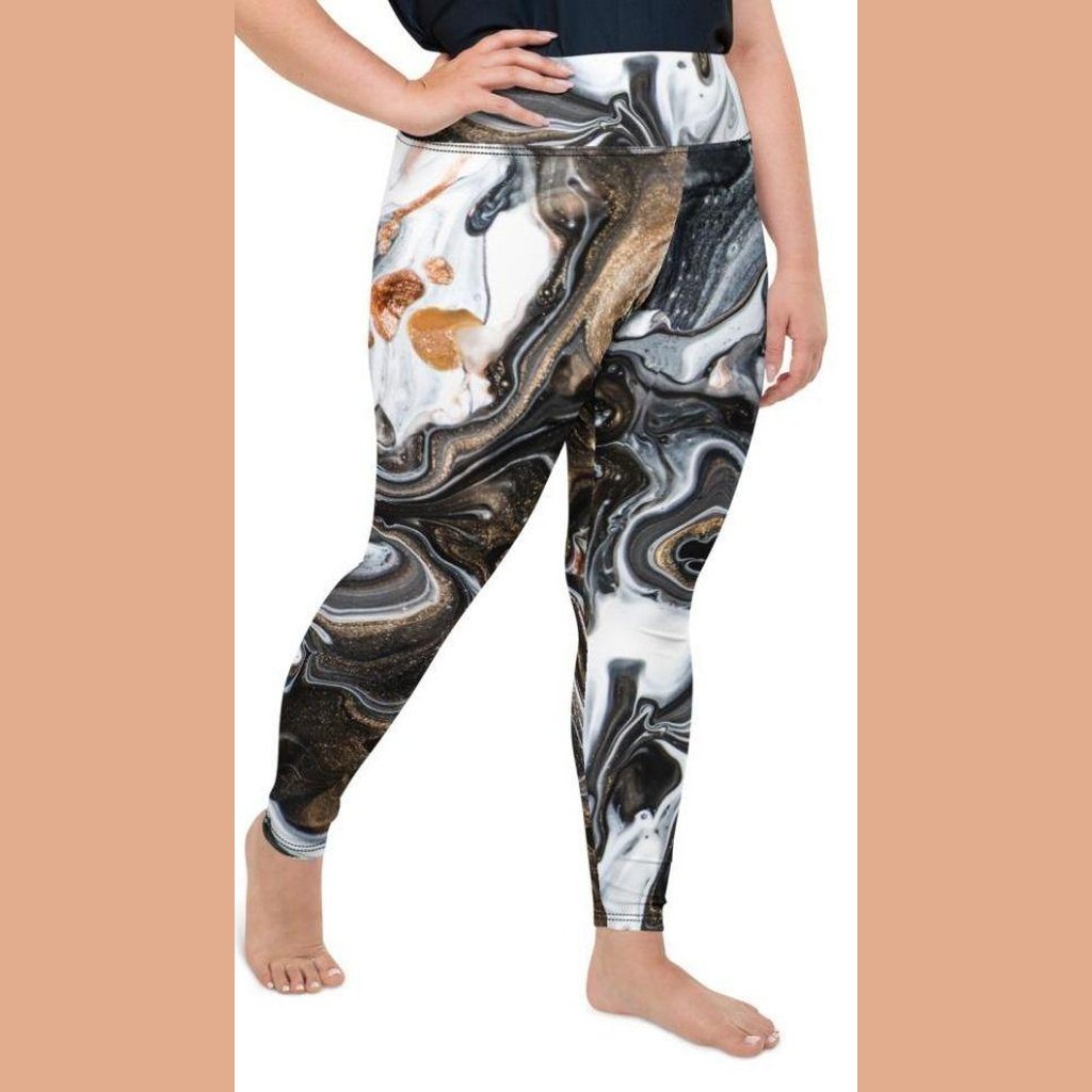 Speck of Gold Plus Size Leggings