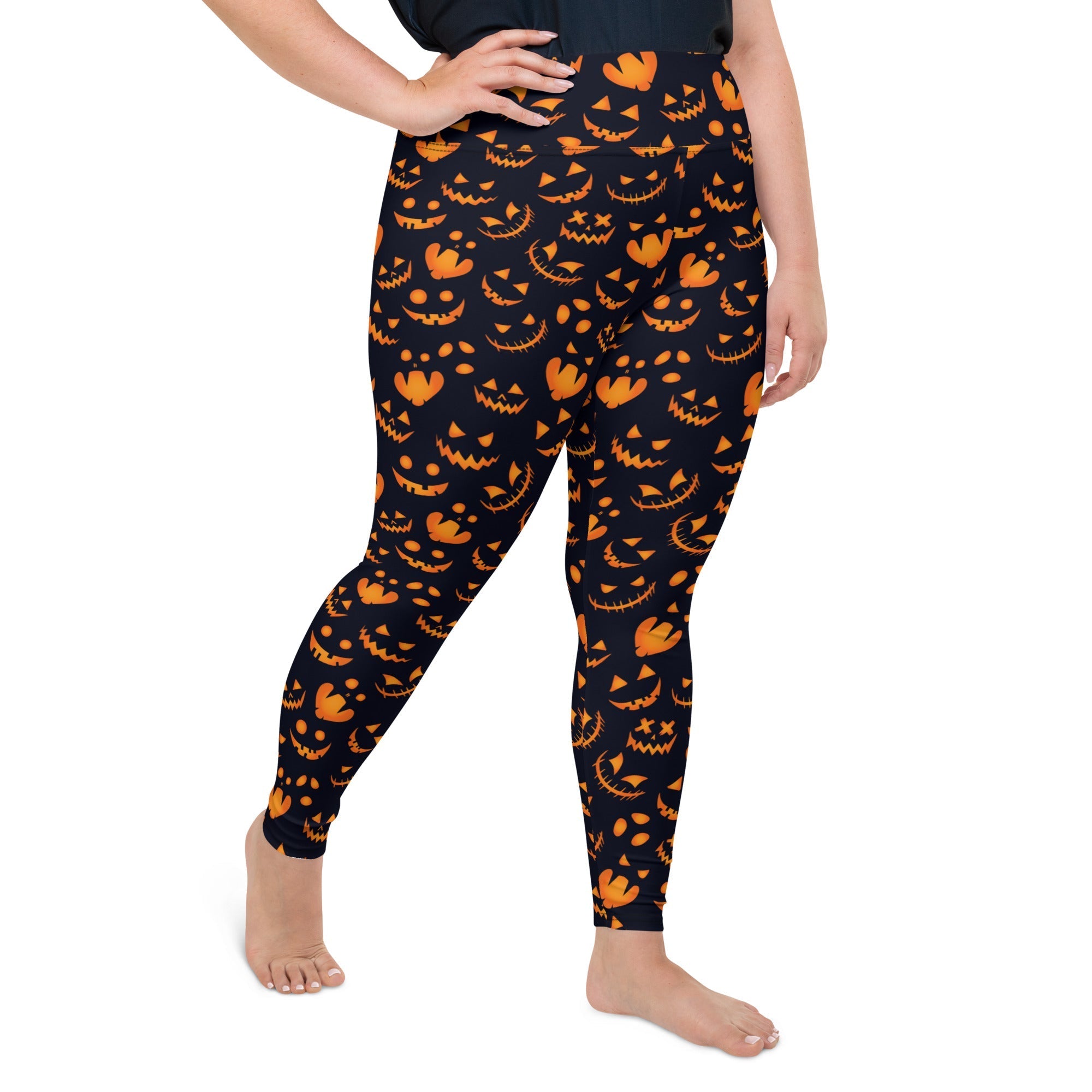 Spooktacular Halloween Plus Size Leggings: Women's Halloween