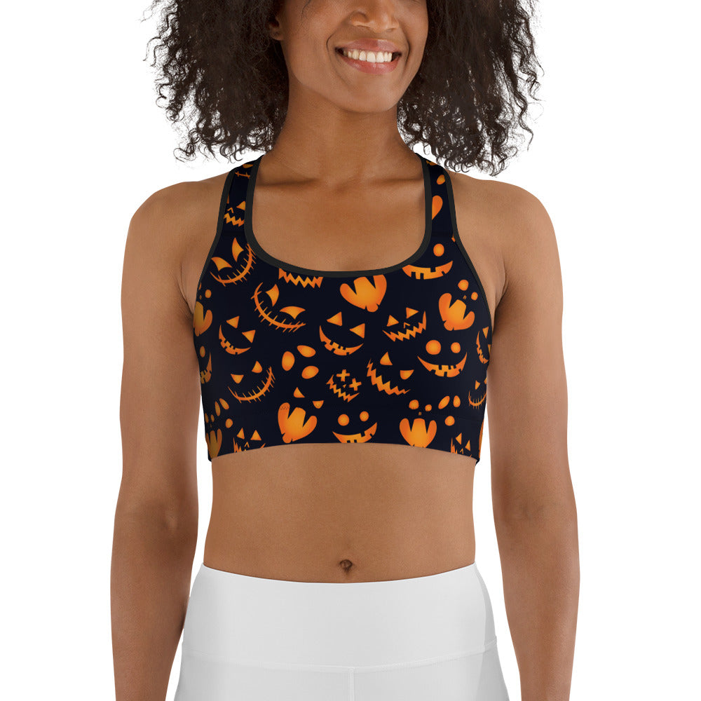 Spooktacular Halloween Sports Bra