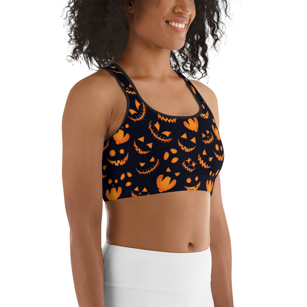 Spooktacular Halloween Sports Bra