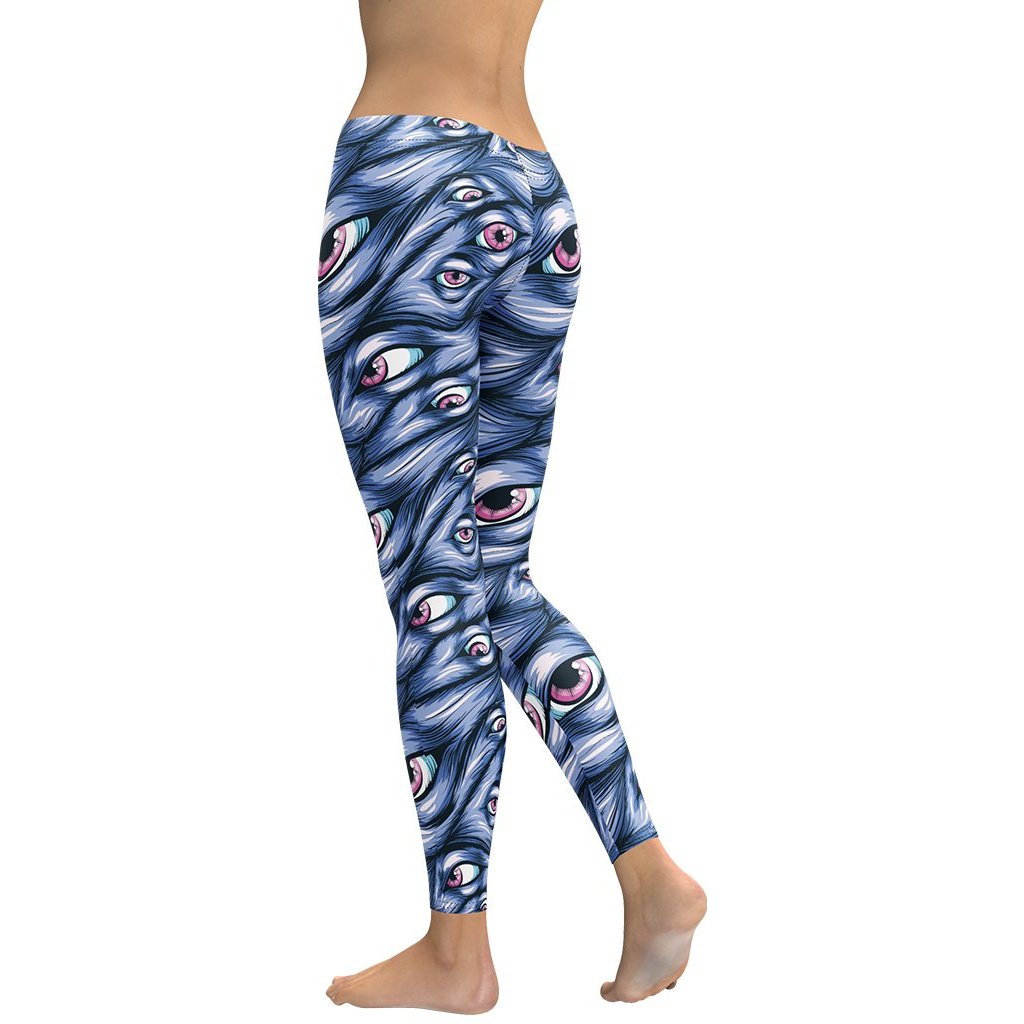 Spooky Eyes Halloween Leggings