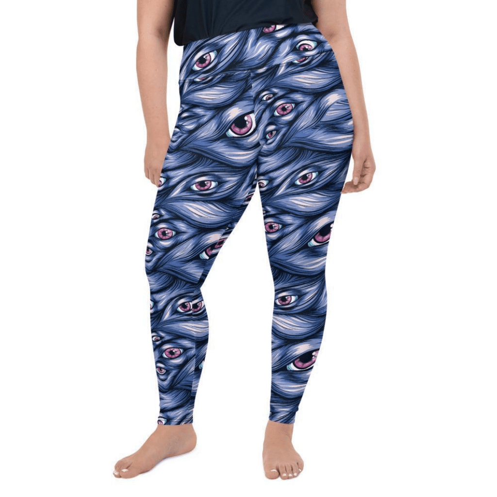 Spooky Eyes Plus Size Leggings