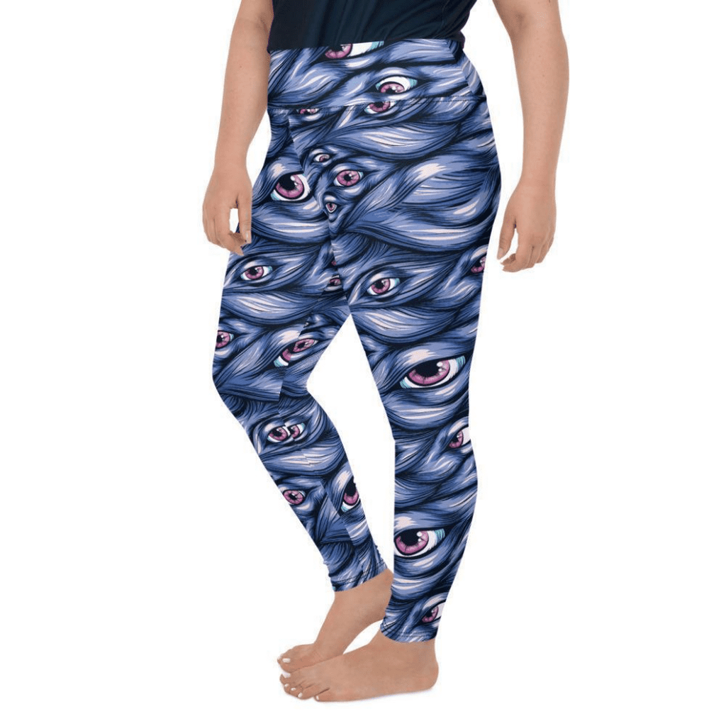 Spooky Eyes Plus Size Leggings