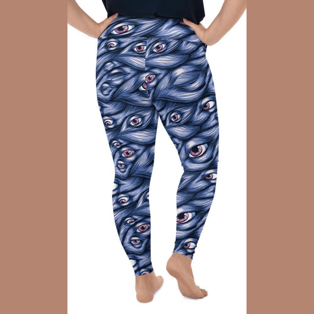 Spooky Eyes Plus Size Leggings