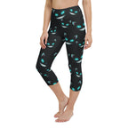 Spooky Halloween Cat Yoga Capris