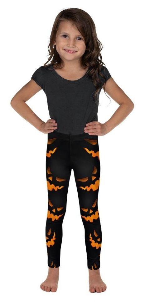Spooky Halloween Pumpkin Kid's Leggings