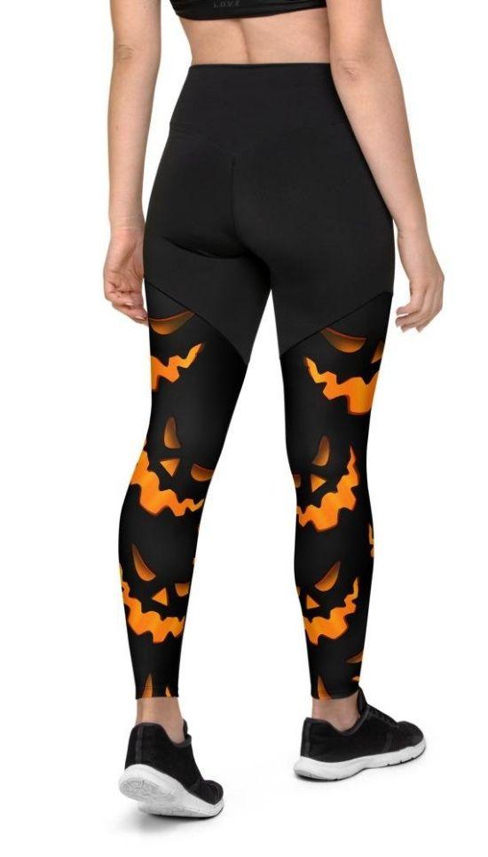 Spooky Pumpkin Compression Leggings
