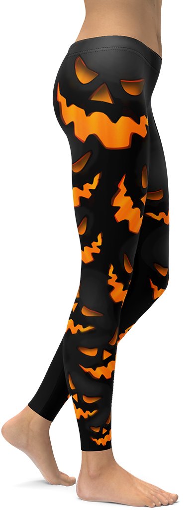 Spooky Pumpkin Halloween Leggings