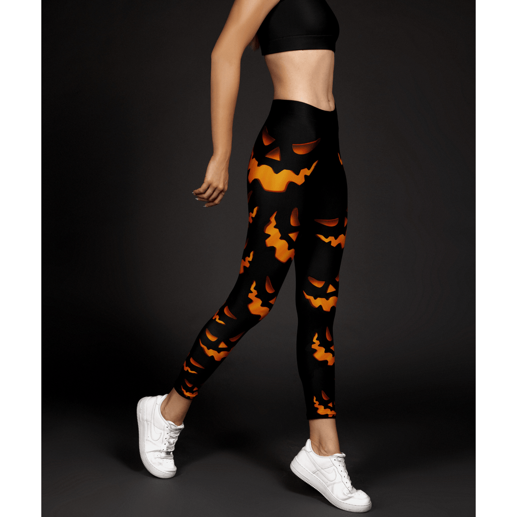 Spooky Pumpkin Halloween Leggings