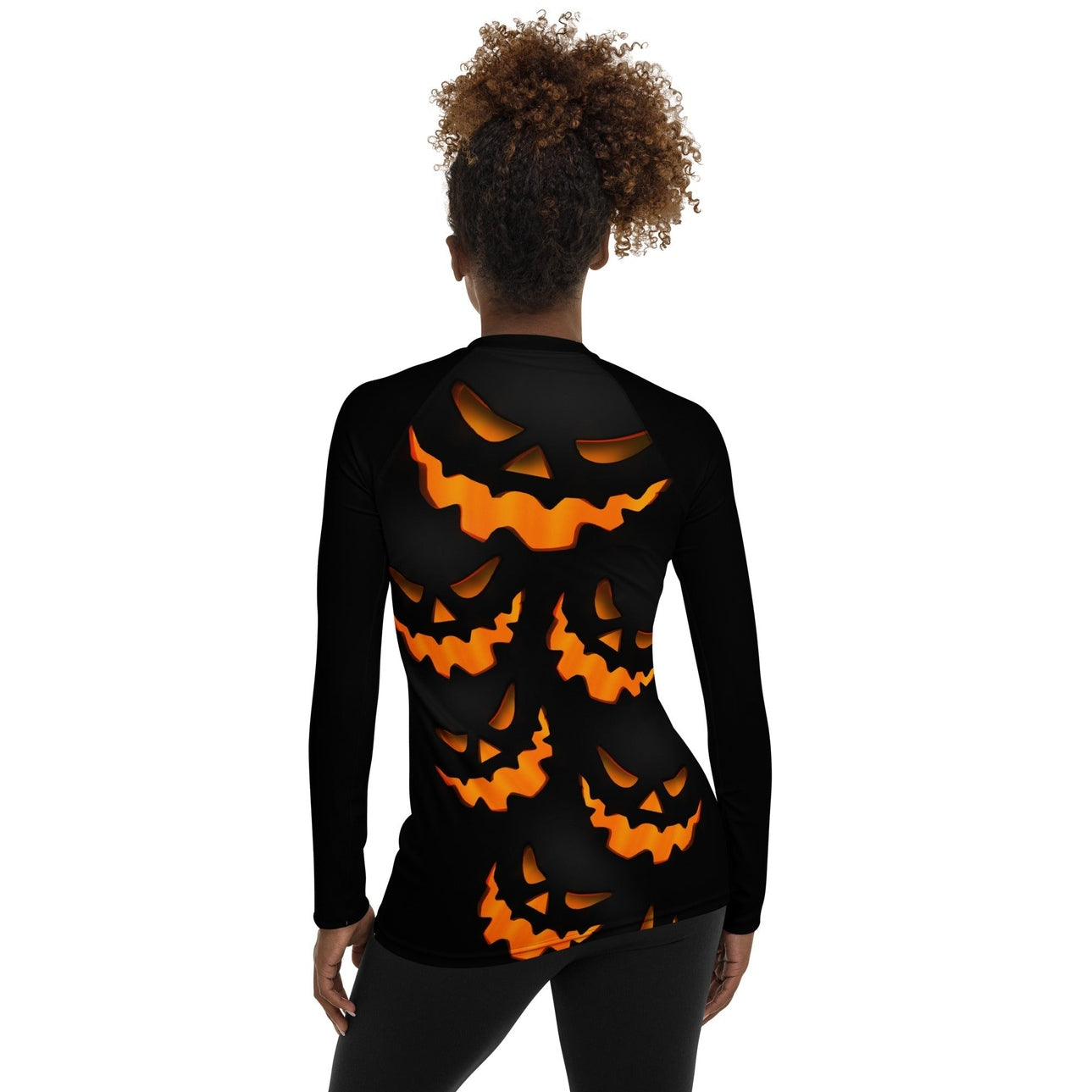 Spooky Pumpkin Halloween Rash Guard