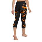 Spooky Pumpkin Halloween Yoga Capris
