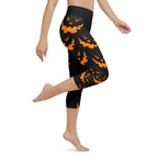 Spooky Pumpkin Halloween Yoga Capris