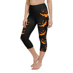 Spooky Pumpkin Halloween Yoga Capris