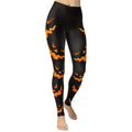 Spooky Pumpkin Halloween Yoga Leggings - FiercePulse - Premium Workout Leggings - Yoga Pants