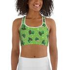 St. Patrick’s Day Pattern Sports Bra