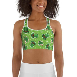 St. Patrick’s Day Pattern Sports Bra
