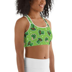 St. Patrick’s Day Pattern Sports Bra