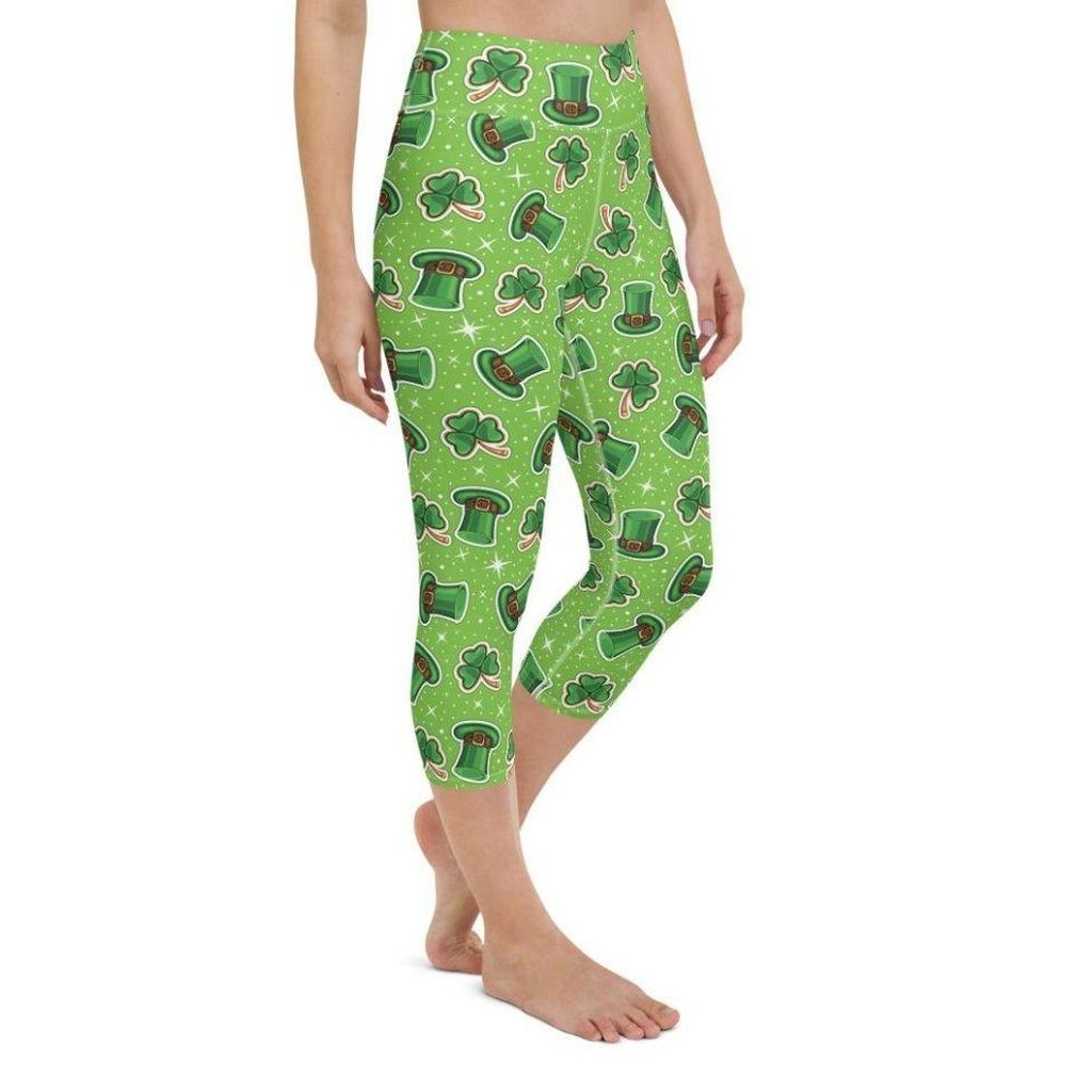 St. Patrick’s Day Pattern Yoga Capris