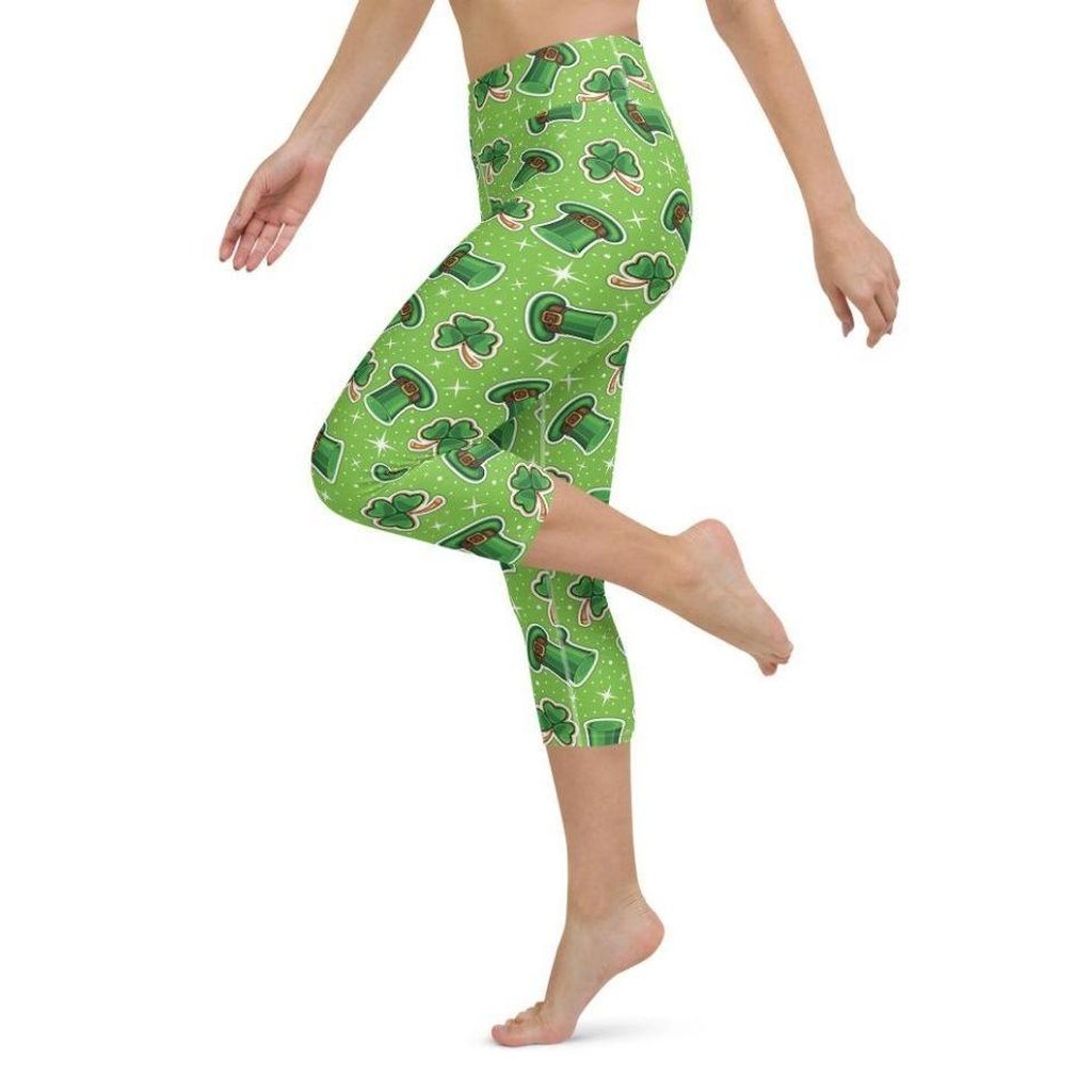 St. Patrick’s Day Pattern Yoga Capris