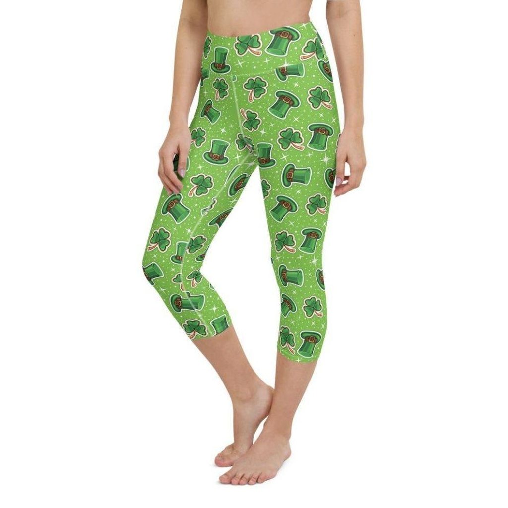 St. Patrick’s Day Pattern Yoga Capris
