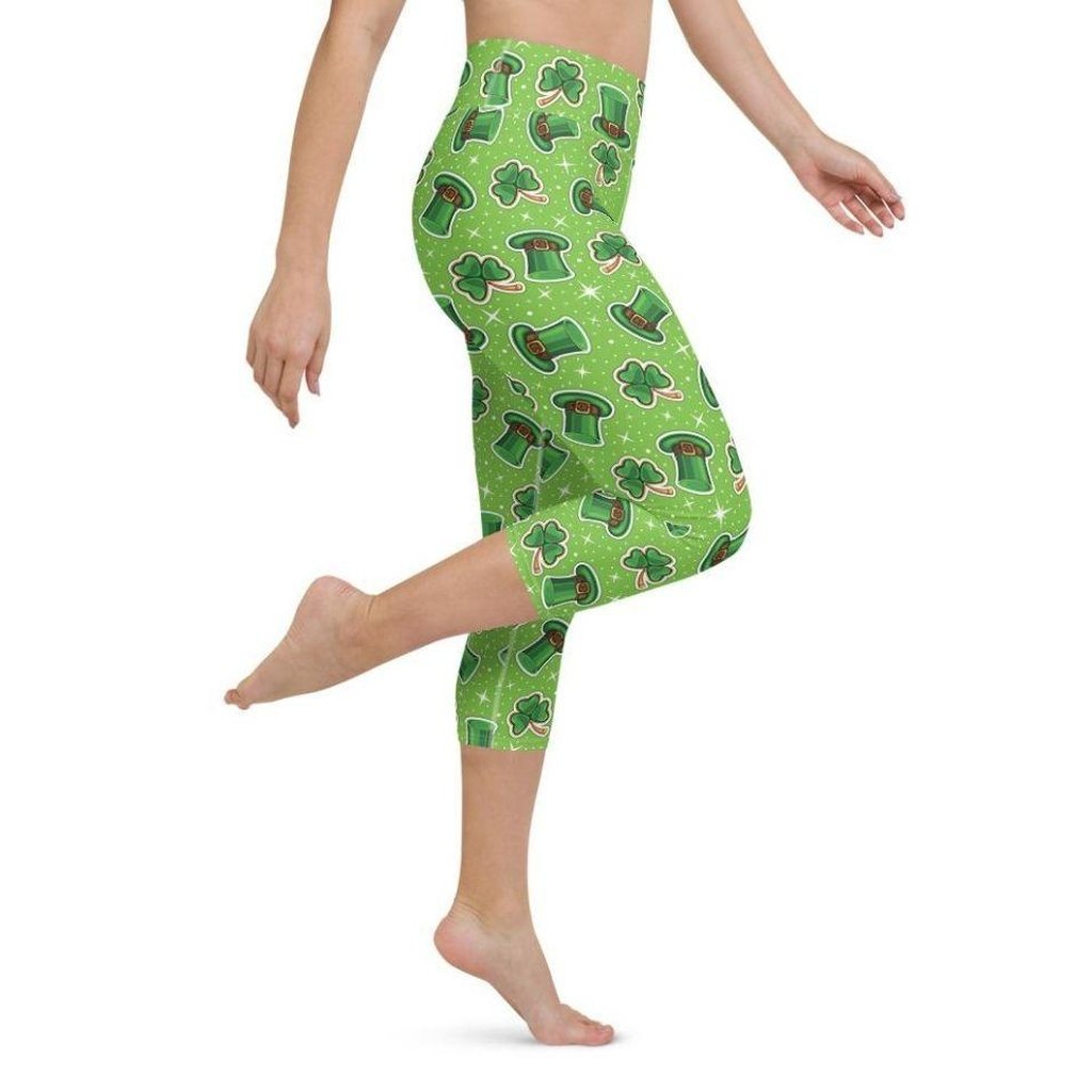 St. Patrick’s Day Pattern Yoga Capris