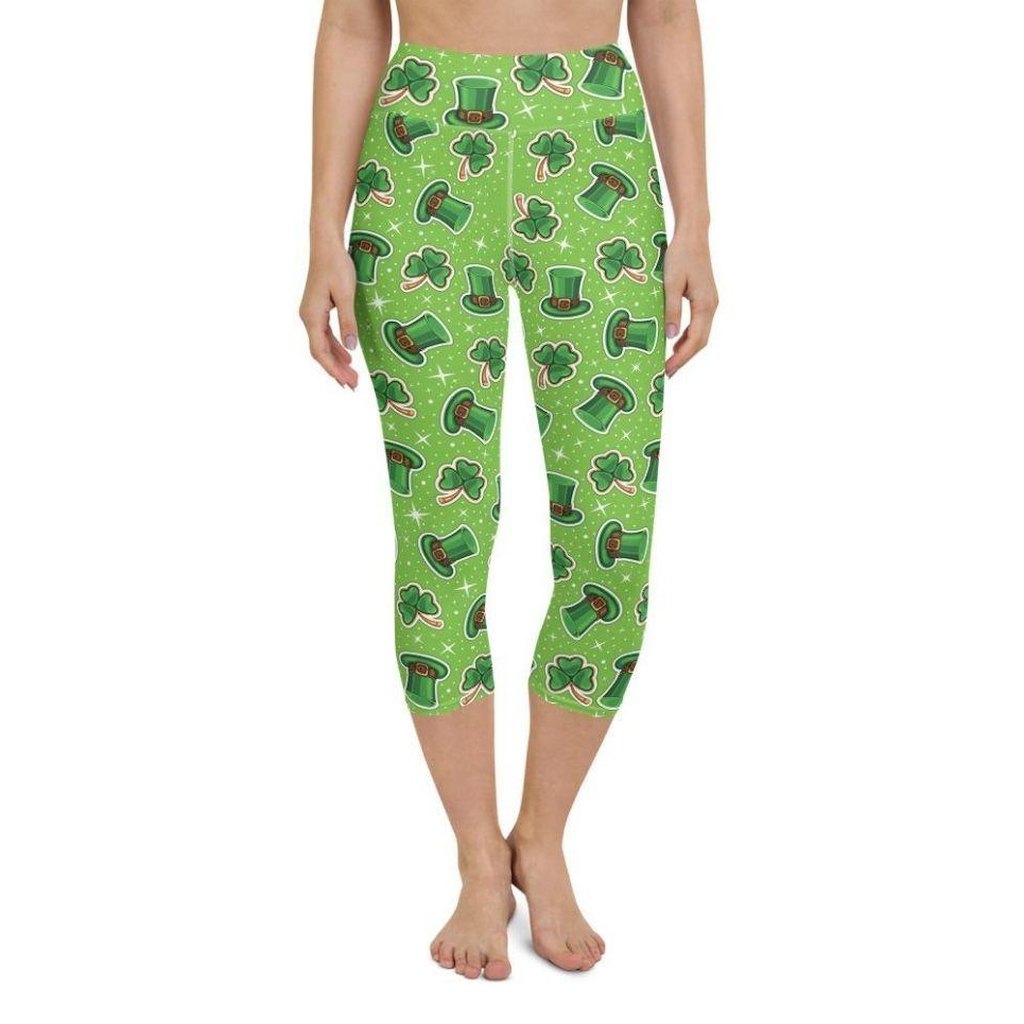 St. Patrick’s Day Pattern Yoga Capris