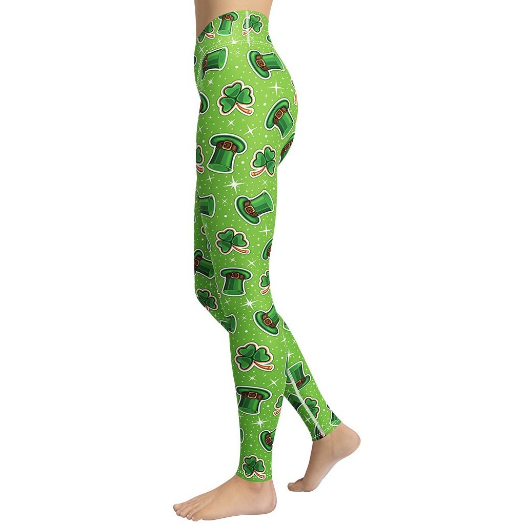 St. Patrick’s Day Pattern Yoga Leggings