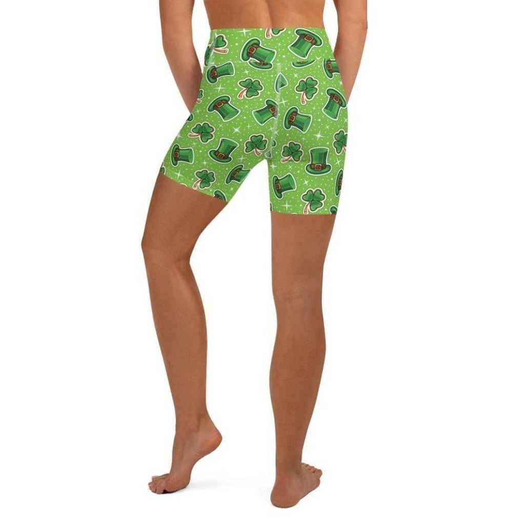 St. Patrick’s Day Pattern Yoga Shorts
