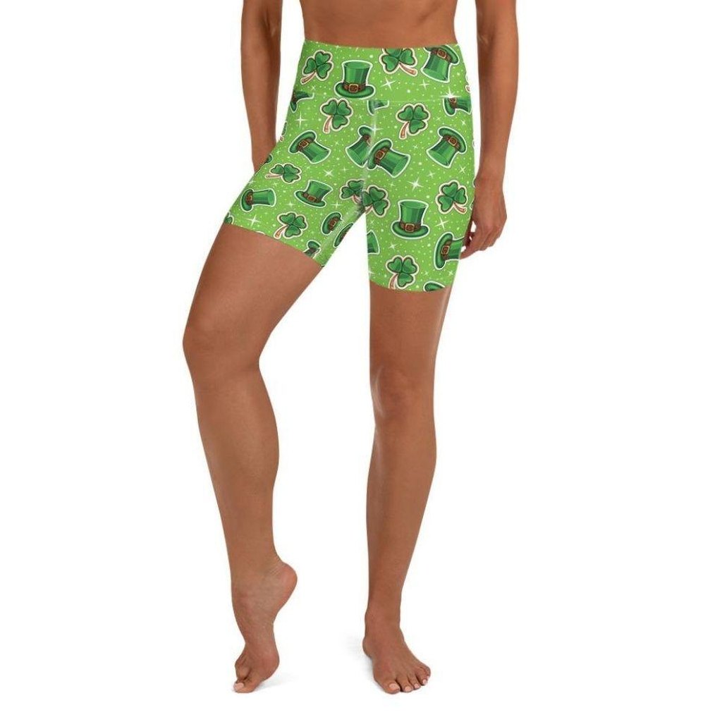 St. Patrick’s Day Pattern Yoga Shorts
