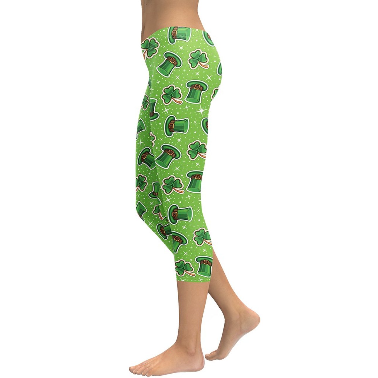 St. Patrick Day Pattern Capris
