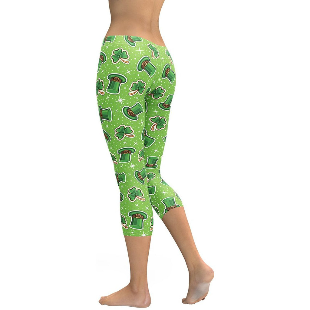 St. Patrick Day Pattern Capris