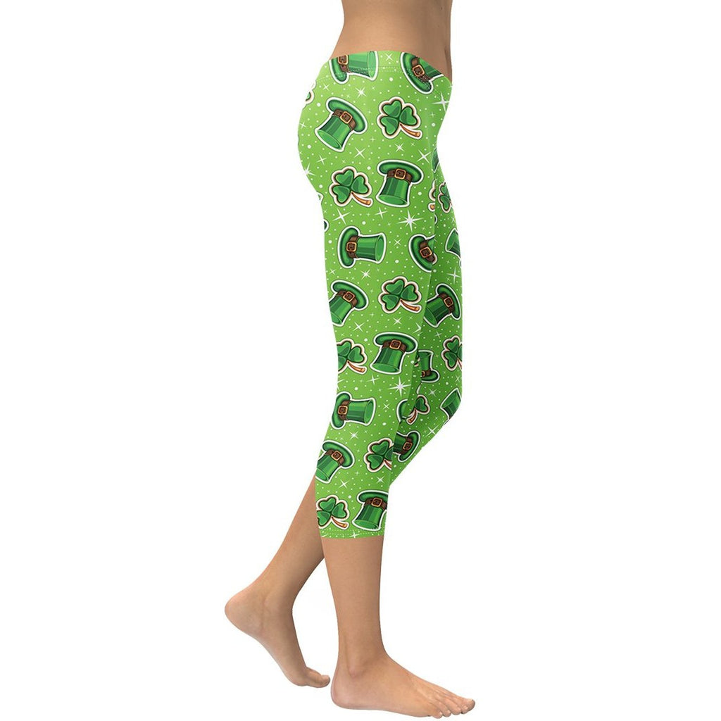St. Patrick Day Pattern Capris